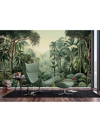 Papier peint intissé - Jungle aquarelle - 375x270 cm