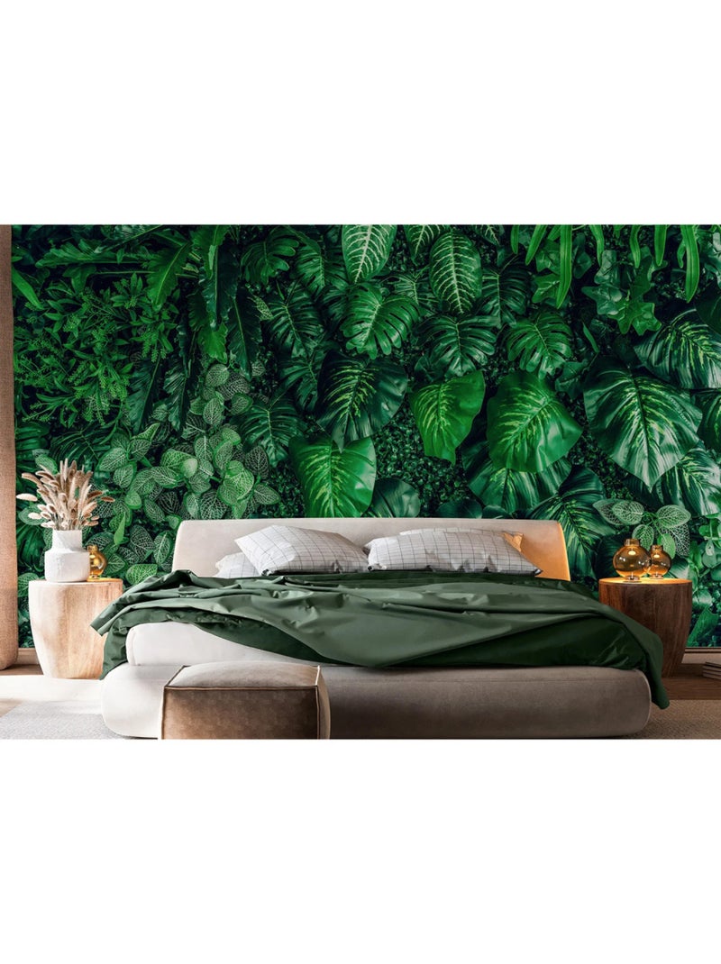 Papier peint intissé - Jungle d'émeraude - 375x270 cm Multicolore - Kiabi