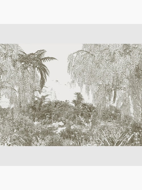 Papier peint intissé - Jungle dessinée - 375x270 cm - Kiabi