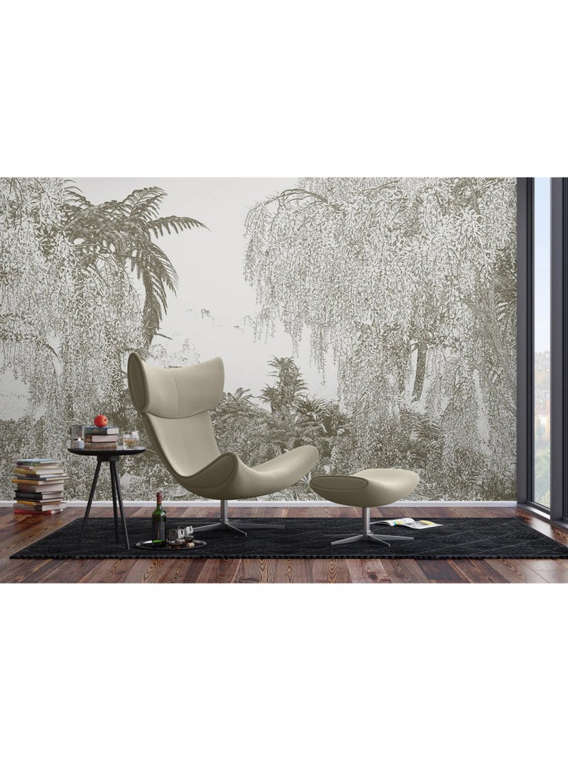 Papier peint intissé - Jungle dessinée - 375x270 cm Multicolore - Kiabi