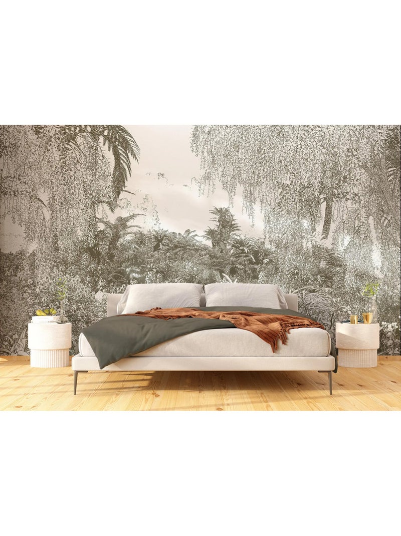 Papier peint intissé - Jungle dessinée - 375x270 cm Multicolore - Kiabi