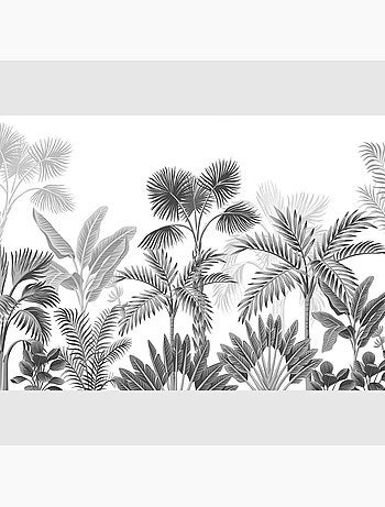 Papier peint intissé - Jungle Noir - 375x270 cm