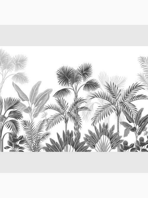 Papier peint intissé - Jungle Noir - 375x270 cm - Kiabi