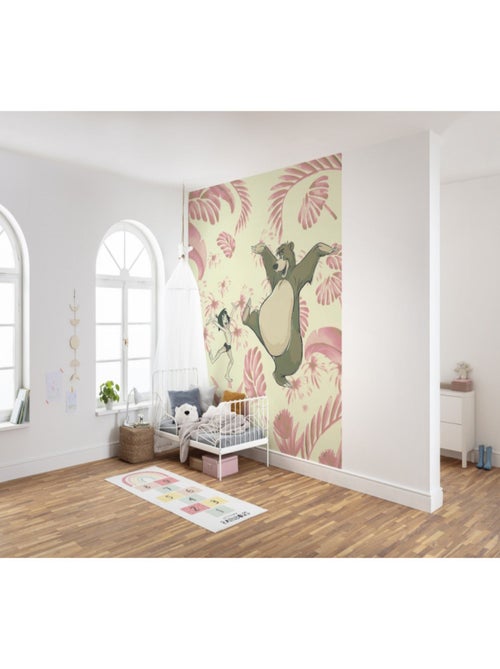 Papier Peint Intissé - Le Livre de la Jungle Disney Mowgli et Baloo danse 250 cm x 280 cm - Kiabi