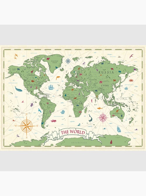 Papier peint intissé - Le monde classique des enfants - 375x270 cm - Kiabi