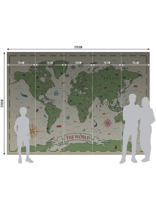Papier peint intissé - Le monde classique des enfants - 375x270 cm - Kiabi