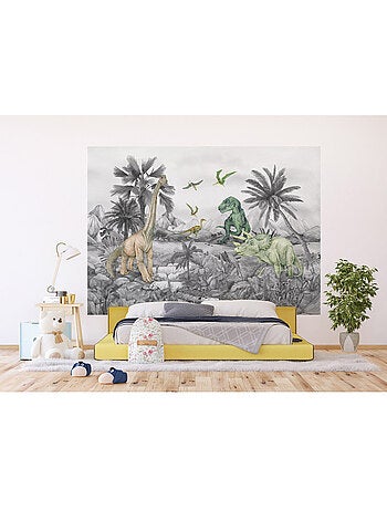 Papier peint intissé - Le monde des dinosaures délavé - 252x182 cm