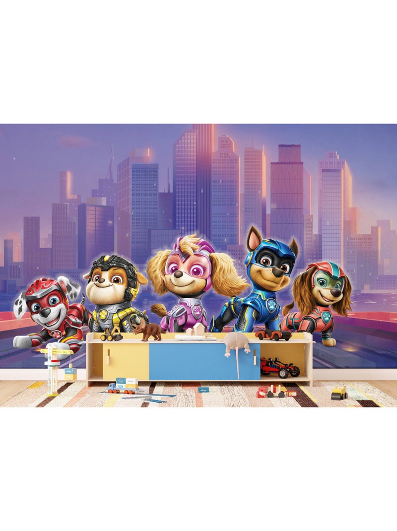 Papier peint intissé - L'équipe complète du film Pat'Patrouille - 375x270 cm Multicolore - Kiabi