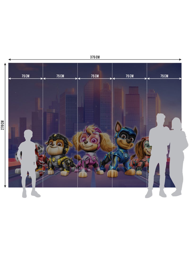 Papier peint intissé - L'équipe complète du film Pat'Patrouille - 375x270 cm Multicolore - Kiabi