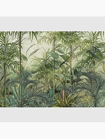Papier peint intissé - Lever de soleil dans la jungle - 375x270 cm