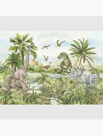 Papier peint intissé - Monde des dinosaures - 252x182 cm