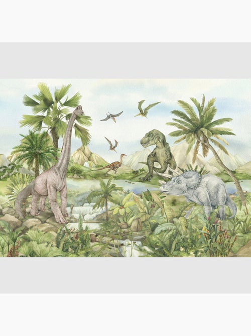 Papier peint intissé - Monde des dinosaures - 252x182 cm - Kiabi