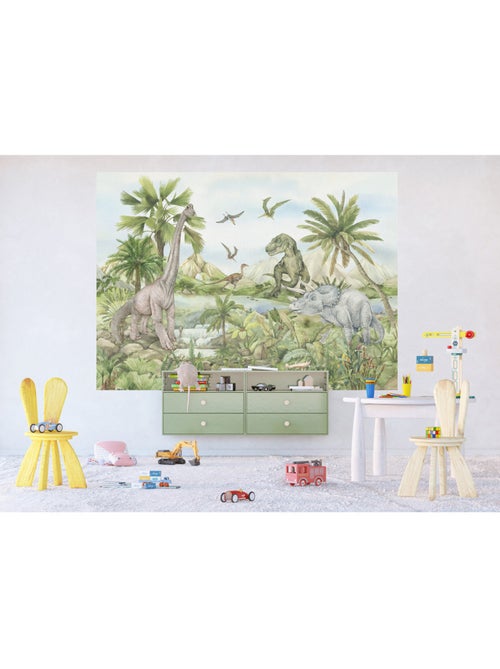 Papier peint intissé - Monde des dinosaures - 252x182 cm - Kiabi