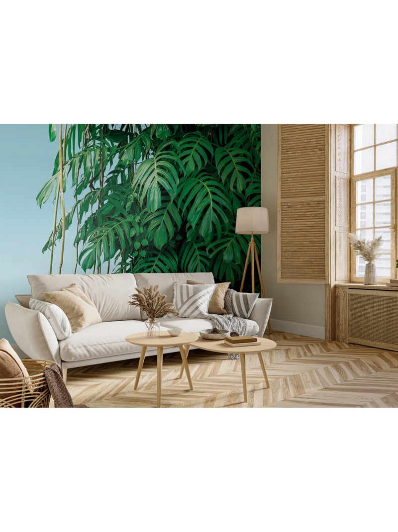 Papier peint intissé - Monstera - 375x270 cm Multicolore - Kiabi