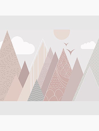 Papier peint intissé - Montagnes et nuages - 375x270 cm