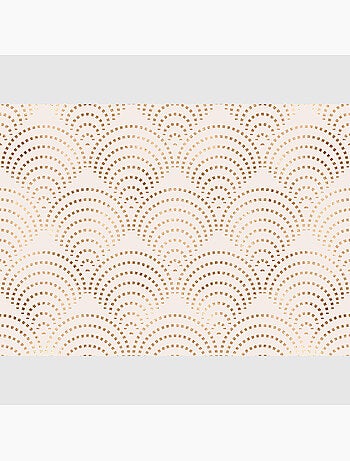 Papier peint intissé - Mosaïque Paon Beige - 375x270 cm