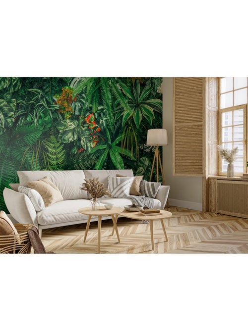 Papier peint intissé - Mur amazonien - 375x270 cm - Kiabi