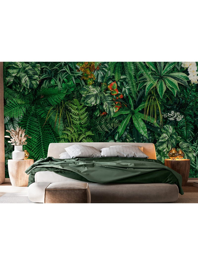 Papier peint intissé - Mur amazonien - 375x270 cm Multicolore - Kiabi