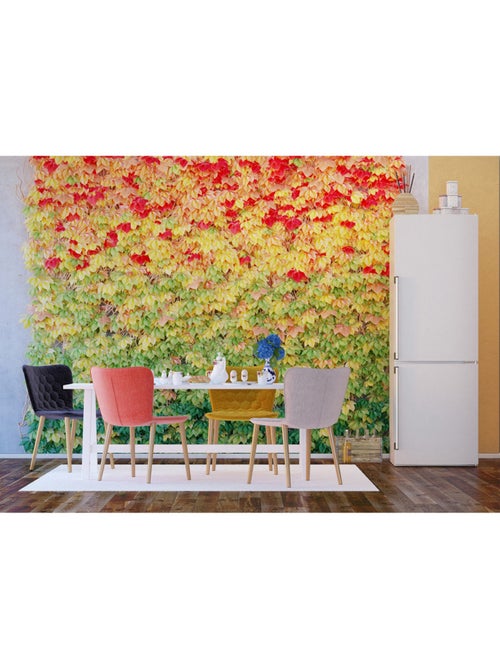 Papier peint intissé - Mur d'automne - 360x270 cm - Kiabi