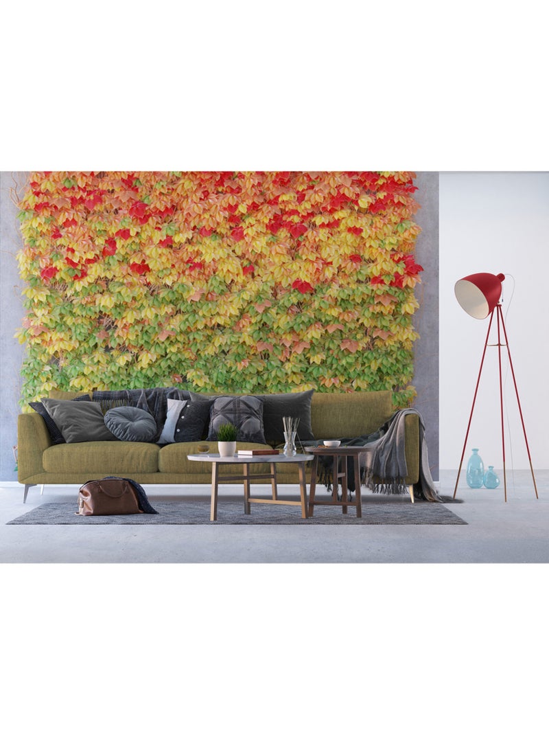 Papier peint intissé - Mur d'automne - 360x270 cm Multicolore - Kiabi