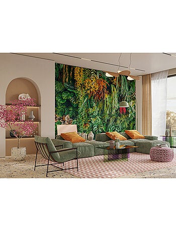 Papier peint intissé - Mur de la jungle - 375x270 cm