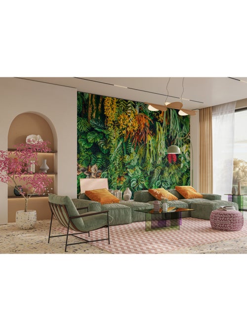 Papier peint intissé - Mur de la jungle - 375x270 cm - Kiabi