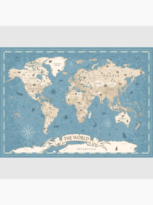 Papier peint intissé - Notre planète animale - 375x270 cm - Kiabi