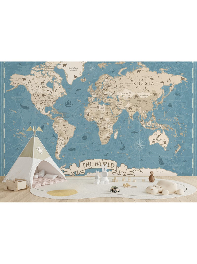 Papier peint intissé - Notre planète animale - 375x270 cm Multicolore - Kiabi