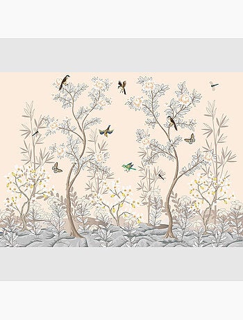 Papier peint intissé - Oiseaux chinois - 375x270 cm