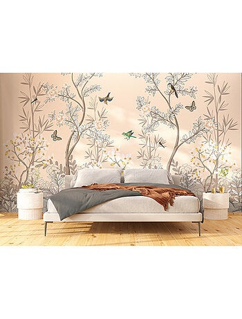 Papier peint intissé - Oiseaux chinois - 375x270 cm