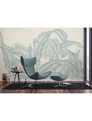 Papier peint intissé - Palmiers subtils - 375x270 cm