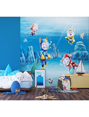 Papier Peint Intissé - Pat'Patrouille - modèle mission sous la mer 360 cm x 270 cm