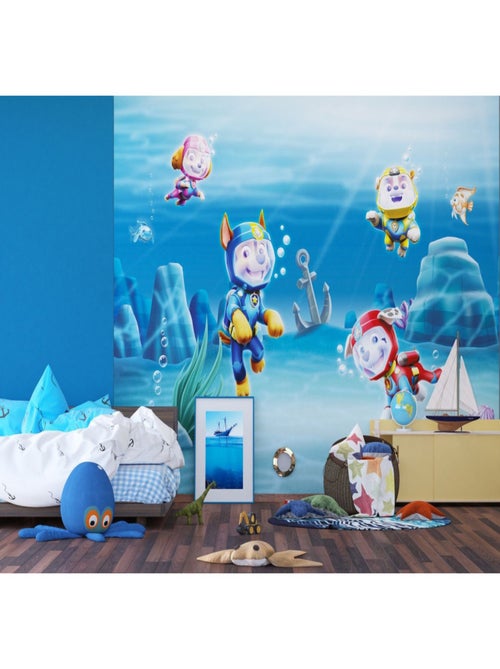 Papier Peint Intissé - Pat'Patrouille - modèle mission sous la mer 360 cm x 270 cm - Kiabi