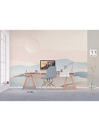 Papier peint intissé - Paysage pastel - 375x270 cm