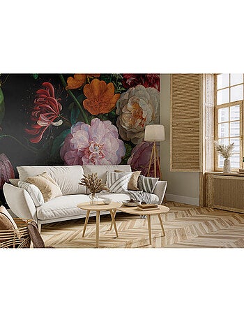 Papier peint intissé - Peinture en fleurs - 375x270 cm