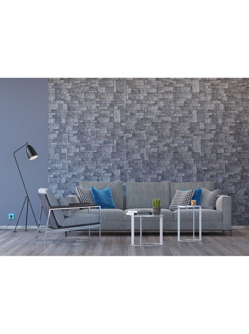 Papier peint intissé - Pierres de mosaïque - 360x270 cm - Kiabi