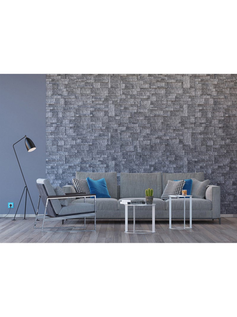 Papier peint intissé - Pierres de mosaïque - 360x270 cm Multicolore - Kiabi