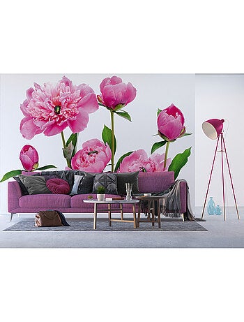 Papier peint intissé - Pivoines roses - 360x270 cm