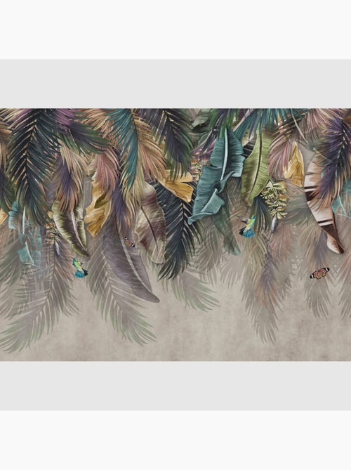 Papier peint intissé - Plumes - 375x270 cm - Kiabi