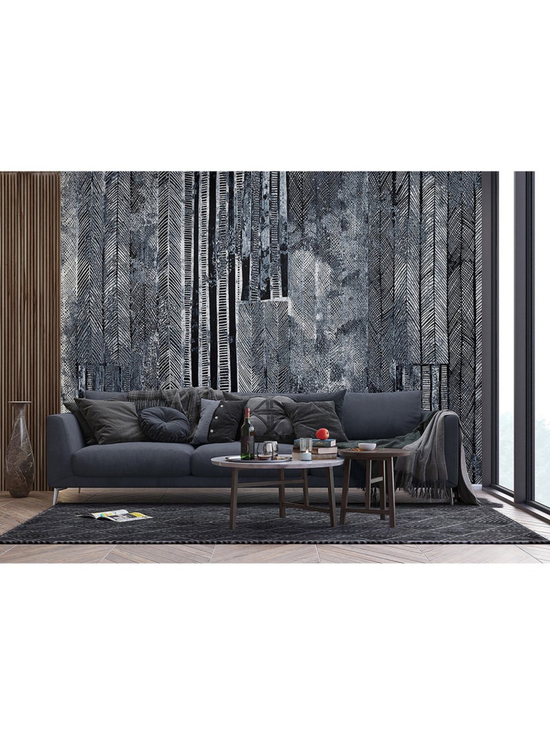 Papier peint intissé - Pneus grunge - 375x270 cm Multicolore - Kiabi