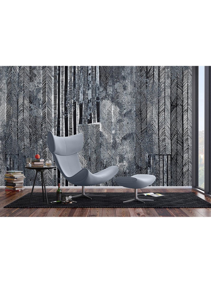 Papier peint intissé - Pneus grunge - 375x270 cm Multicolore - Kiabi