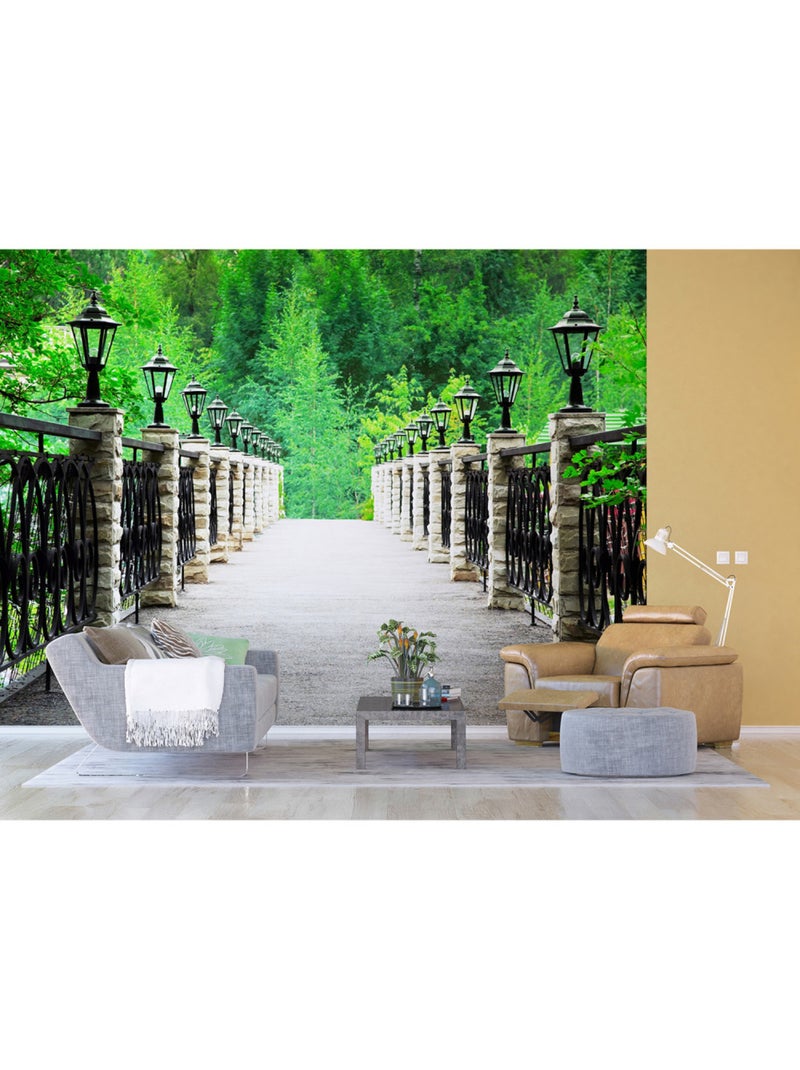 Papier peint intissé - Pont Vert - 360x270 cm Multicolore - Kiabi