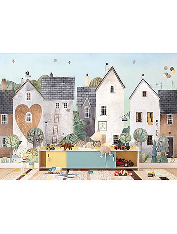 Papier peint intissé - Quartier charmant - 375x270 cm