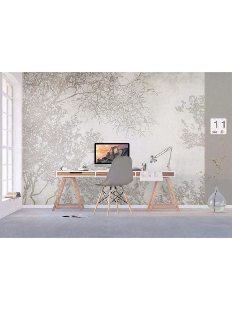 Papier peint intissé - Silhouettes de branches - 375x270 cm Multicolore - Kiabi