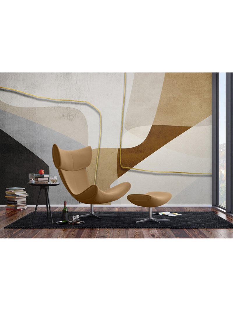 Papier peint intissé - Structures chaotiques - 375x270 cm Multicolore - Kiabi