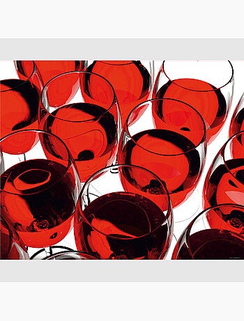 Papier peint intissé - Verre de vin rouge - 360x270 cm