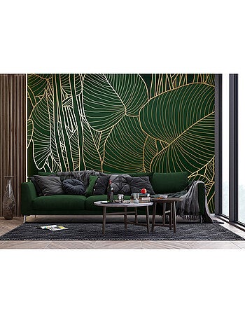 Papier peint intissé - Vert doré - 375x270 cm