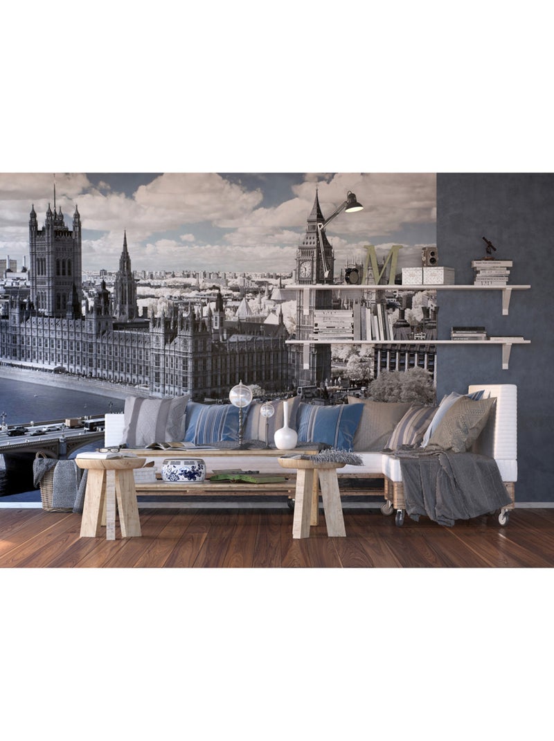 Papier peint intissé - Vieux Londres - 360x270 cm Multicolore - Kiabi