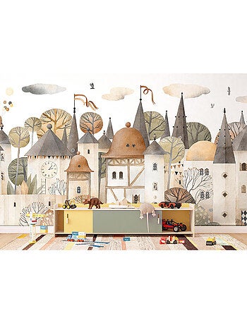Papier peint intissé - Ville aquarelle - 375x270 cm