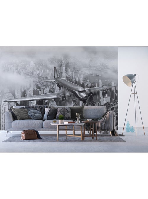 Papier peint intissé - Vol urbain - 360x270 cm - Kiabi